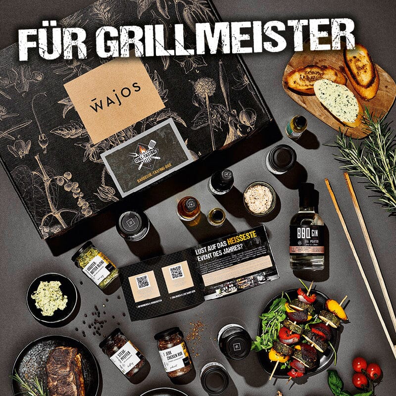 BBQ Tasting Set GESCHENKSET Hergestellt in Italien für: Wajos GmbH, Zur Höhe 1, D-56812 Dohr, www.wajos.de Default 